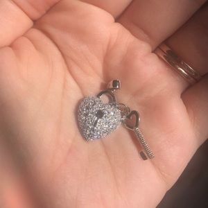 Sterling Silver Heart and Key Locket